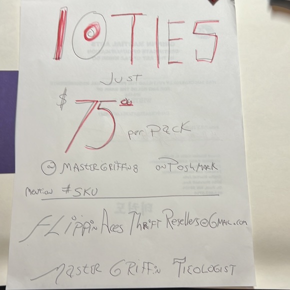 Ten Mens NeckTies a ten pack for $75.00 plus $8.50 shipping including Sean John - Picture 8 of 9